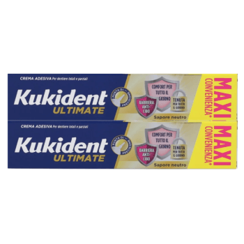 Kukident Ultimate Neutro – 2 tubi crema adesiva