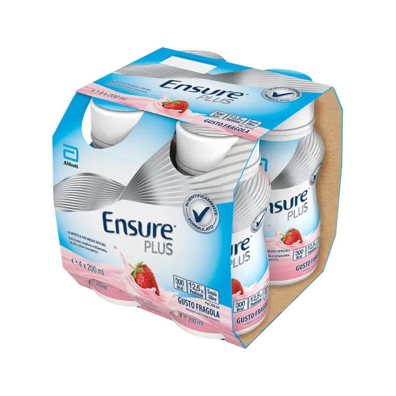 Ensure Plus Erdbeere – 4x200 ml Trinknahrung