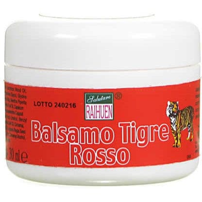 Balsamo di Tigre rosso – 30 ml con canfora e mentolo