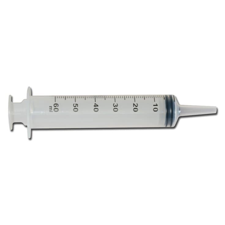 Einmalspritze 60 ml mit Katheter-Konus, 1 Stück