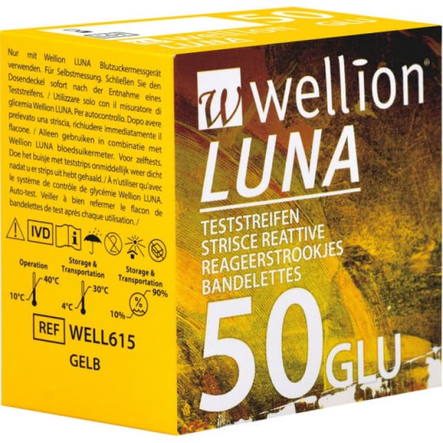 Wellion Luna Glicemia – 50 strisce reattive