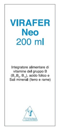 Virafer Neo Ferro + Complesso vitaminico B – 200 ml