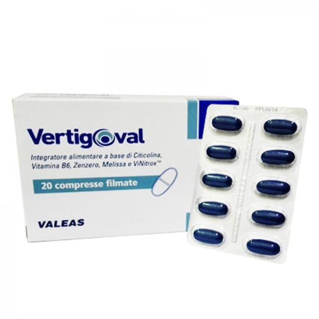 Vertigoval Citicolina + Zenzero + Melissa – 20 compresse