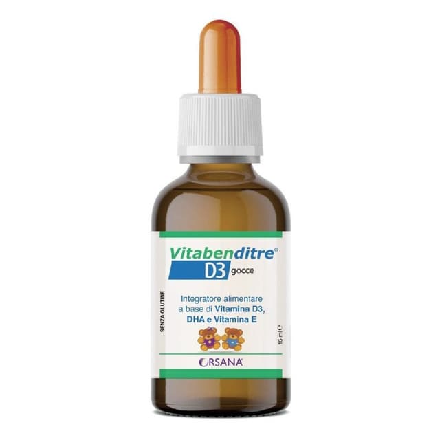 Vitaben D3 Vitamina D3 + Omega-3 DHA – 15 ml gocce