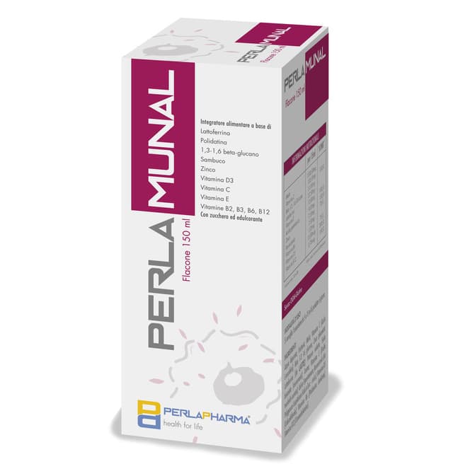 Perlamunal Beta-glucani + Resveratrolo – Sciroppo, 150 ml Integratore alimentare