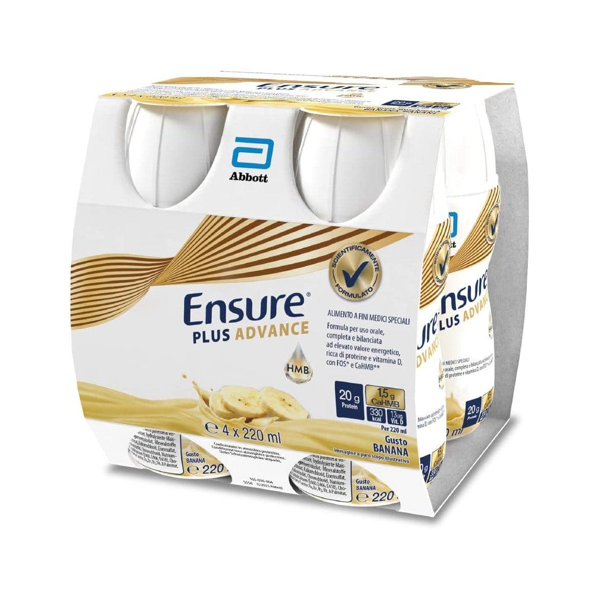 Ensure Plus Advance Banana – 4 x 220 ml bevanda nutrizionale
