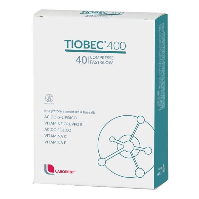 Tiobec 400 Retard Acido alfa lipoico + Multivitaminico – Formulazione a Rilascio Prolungato