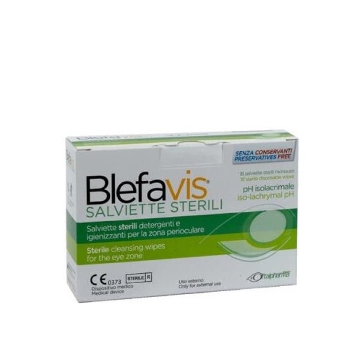 Blefavis – Salviette sterili per la cura degli occhi, 18 pezzi
