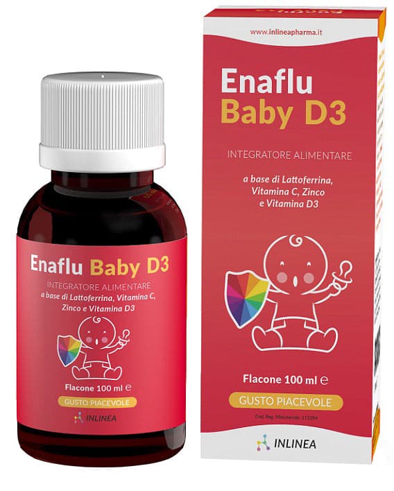 Enaflu Baby D3 Lattoferrina + Vitamina C – 100 ml