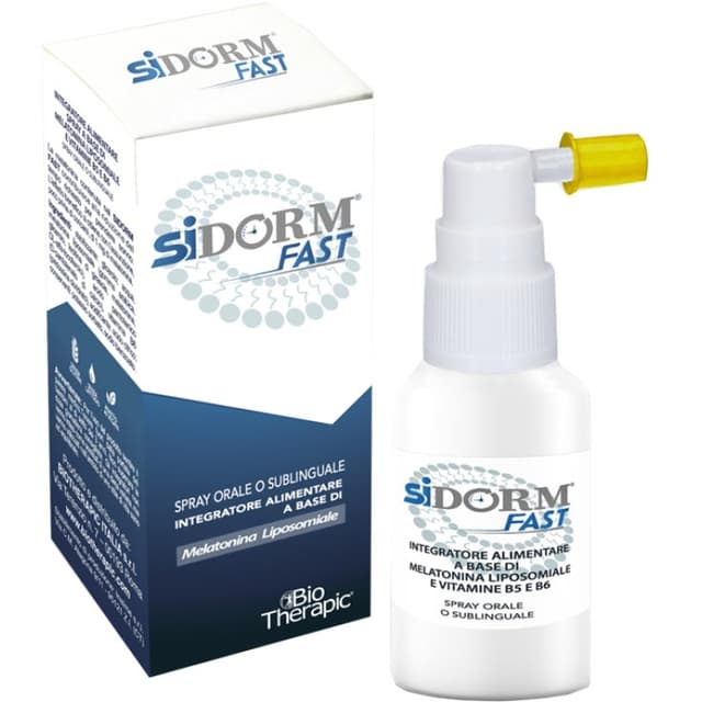 Sidorm Fast Spray – 15 ml spray con melatonina per l'addormentamento
