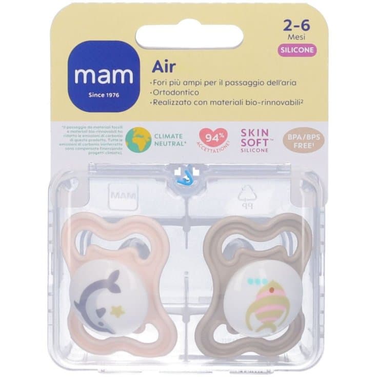 MAM Air Ciuccio 2-6 Mesi – 2 Pezzi