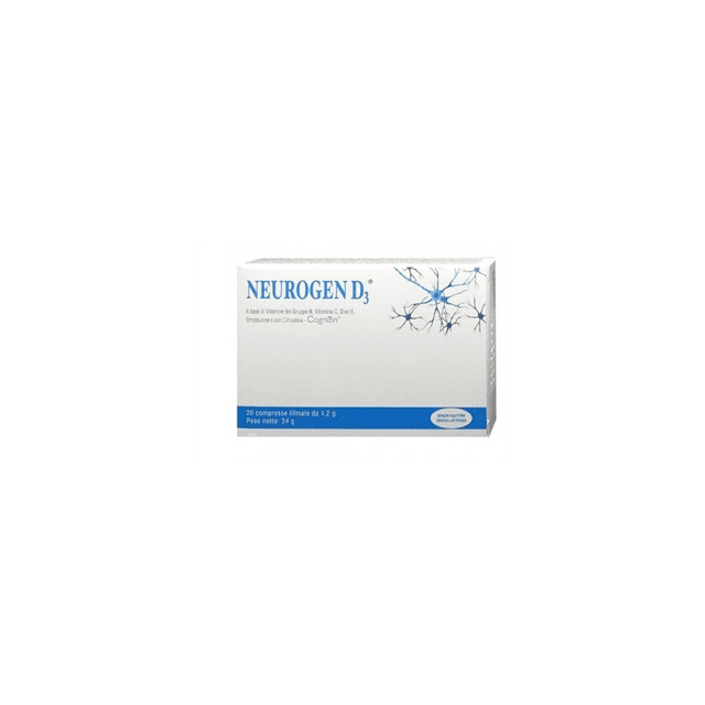 Neurogen D3 Vitamina D3 + Calcio – 20 compresse