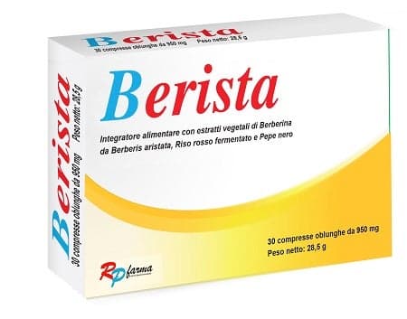Berista Berberina + Riso rosso fermentato – 30 compresse gastroresistenti