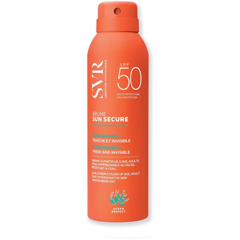 SVR Sun Secure Brume SPF 50+ – Spray Solare Viso e Corpo, 200 ml