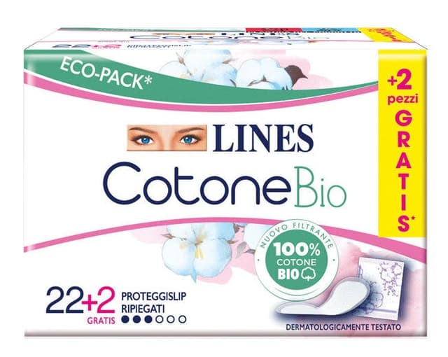 Lines Cotone Bio Salvaslip – 24 pezzi