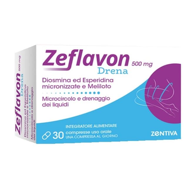 Zeflavon Drena Diosmina + Esperidina + Meliloto – 30 compresse