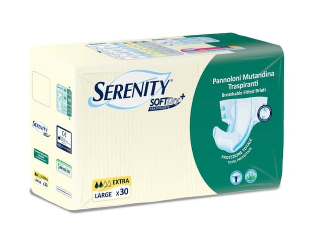 Serenity Soft Dry Extra Mutandina Taglia L – 30 pezzi