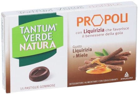 Tantum Verde Natura Propoli – 15 Pastiglie con Nucleo Liquido