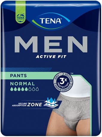 TENA Men Active Fit Pants Grigio Taglia S/M – Mutandine