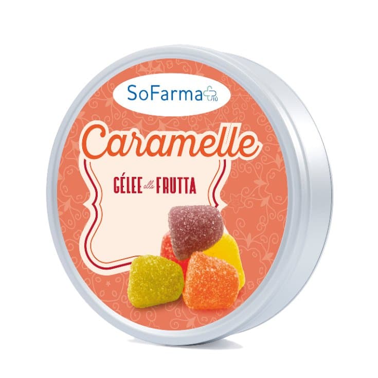 Caramelle Gelee Frutta – 40 g senza zucchero