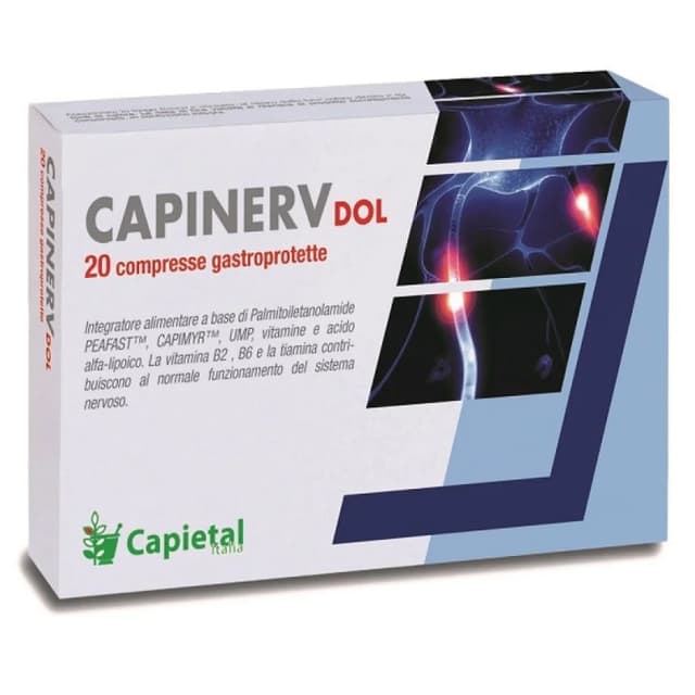 Capinerv Dol Palmitoiletanolamide (PEA) + Acido alfa lipoico – 20 compresse gastroresistenti