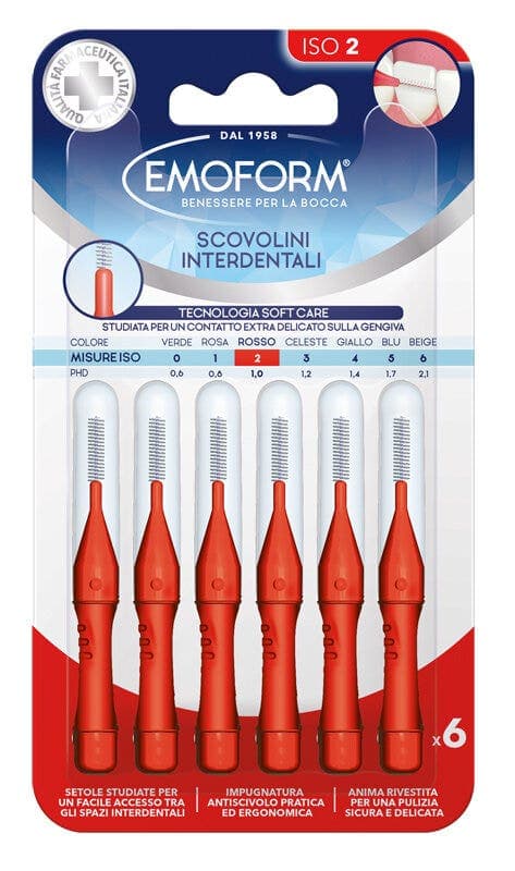 Emoform Spazzolino ISO 2 Rosso – Singolo