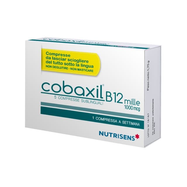 Cobaxil B12 Mille – 5 compresse sublinguali con vitamina B12
