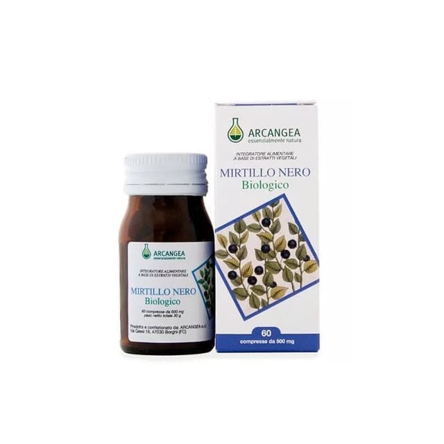 Mirtillo 500 mg Nero Biologico – 60 compresse | Arcangea