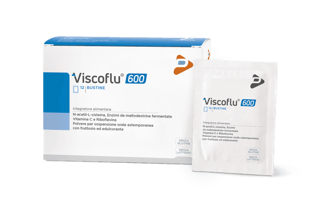 Viscoflu 600 – 12 Bustine, Polvere da Sciogliere per le Vie Respiratorie